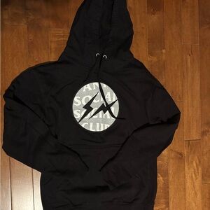 Anti Social Social Club Black Hoodie with Silver Graphic